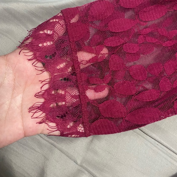 Torrid Lace Dress -Size 18 Color Deep Red - Picture 5 of 5